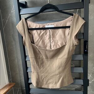 WeWoreWhat Tan Women's Blouse